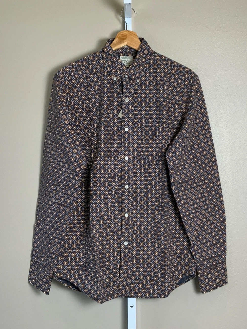 J. Crew Slim Stretch Secret Wash Cotton Poplin Button Down Shirt